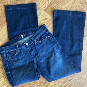 Womens Dojo Flare Blue Jeans